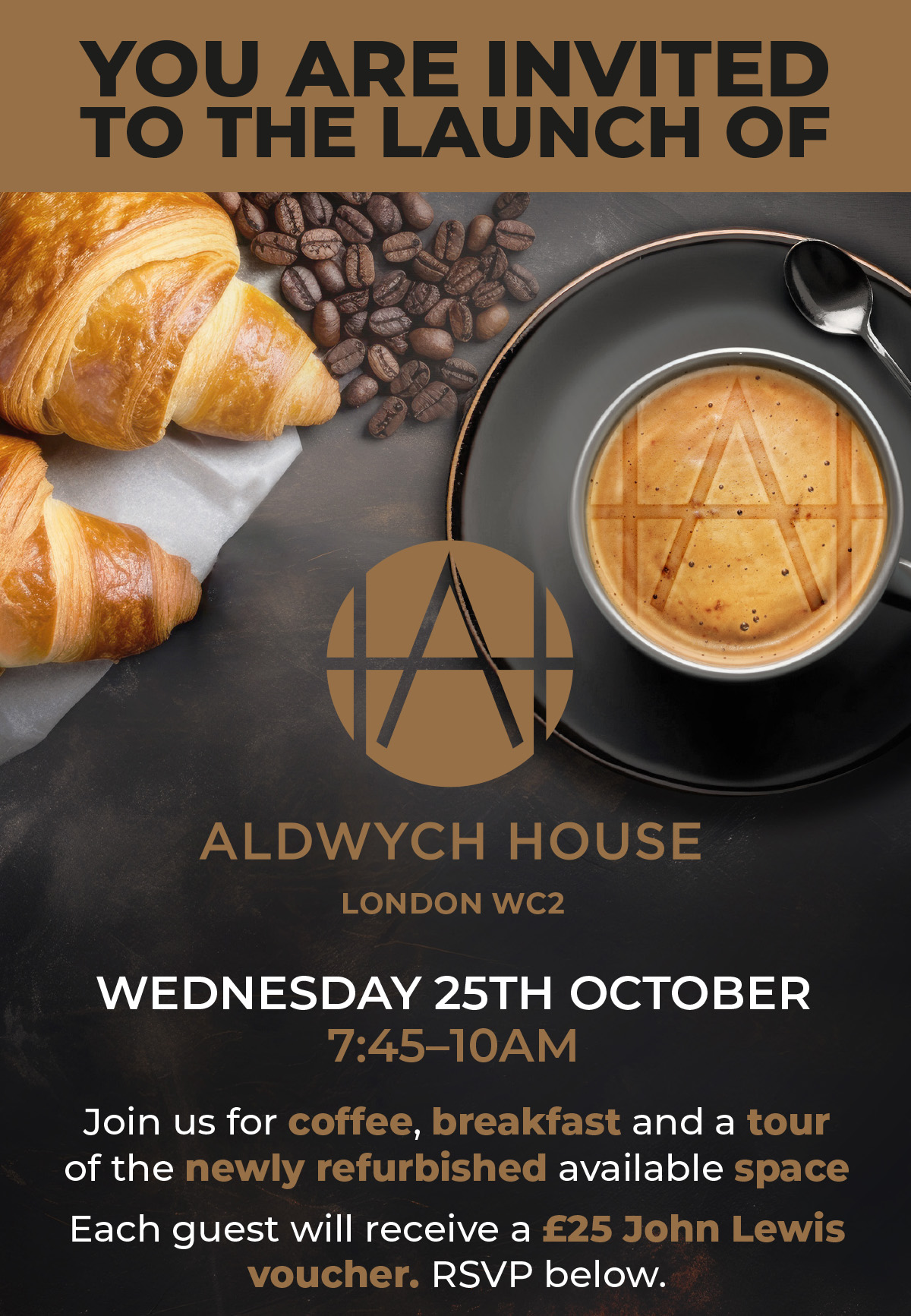 If you can't see the information about Aldwych House please allow the download of images within your email app.